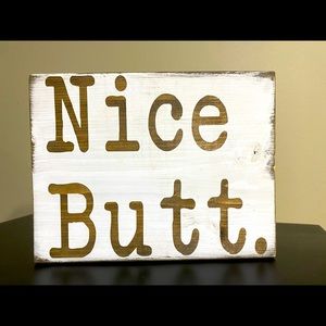 Handmade Nice Butt Bathroom Decor